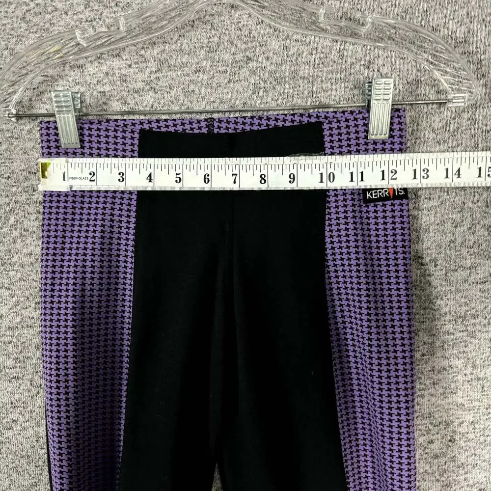 Kerrits Women's Size Small Black / Purple Skinny Leg Equestrian Pants